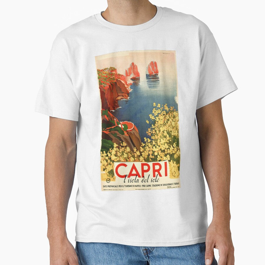 CAPRI ITALY Island Of The Sun Vintage Art Deco Travel by retroposters