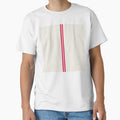 CREAM, COTTON CANDY PINK & RED Central Vertical 3 STRIPES by RachelMacht