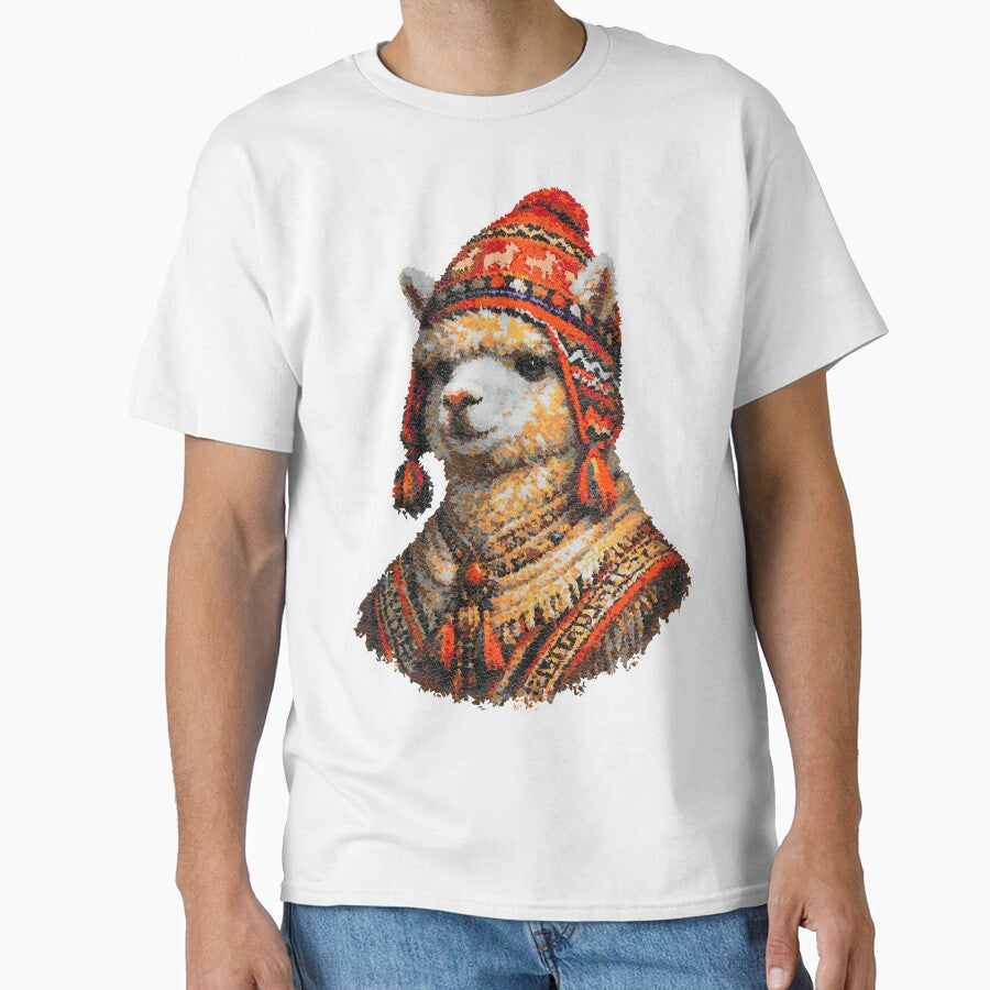 Alpaca in Chullo Pixels by florback