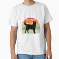 Cute Husky dog breed Retro Sunset design - white text by 29Bumblebee
