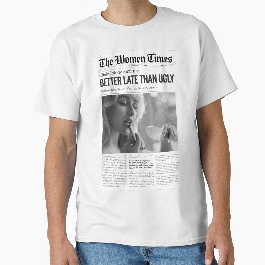 Satire Newspaper Better Late Than Ugly Women Times by GlowinUp Shop