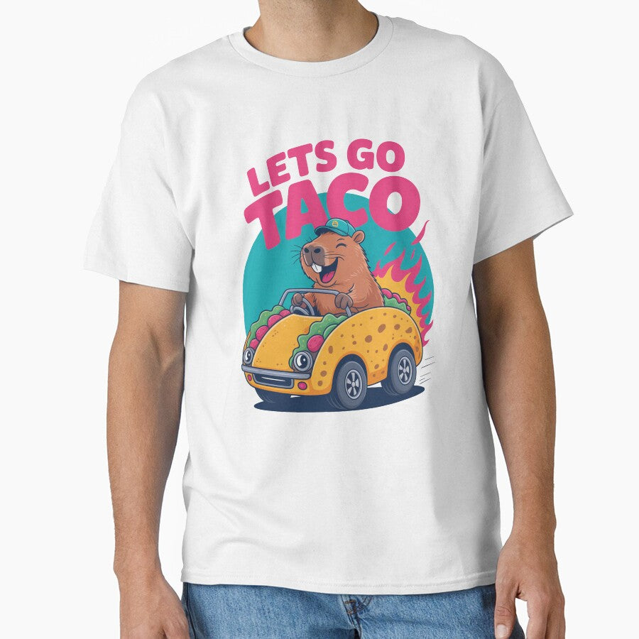 Let’s Go Taco Capybara Driving Car by MonkiFlipp