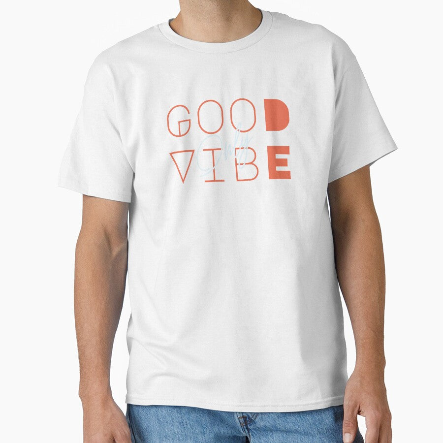 Good Vibes Only Quote Design Dark Background by Nadheesh