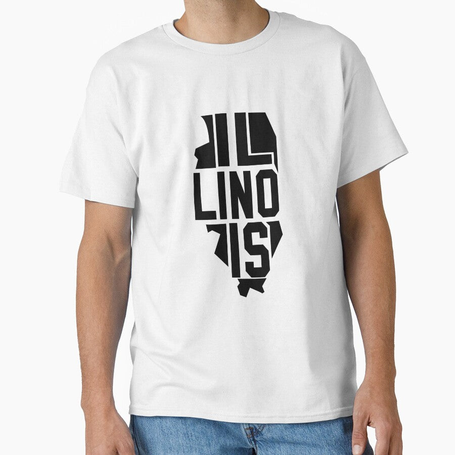Custom State Map Graphic Design – Detailed & Stylish Maps_Illinois by RonJoshArts