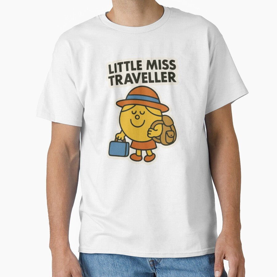 Little Miss Traveller Character Girl Funny Relatable Comic Cartoon Travel Summer Trip Vacation Holiday by SamiraArts