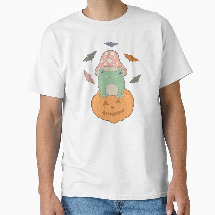 Cute Halloween Cottagecore Frog by GrimButterfly