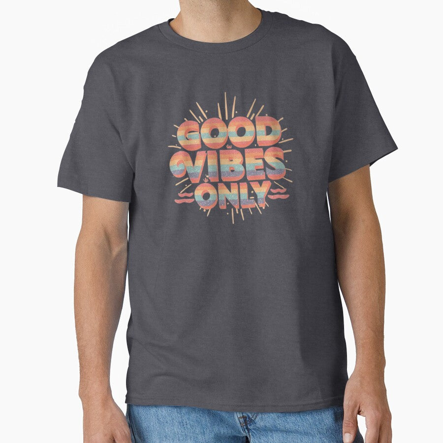 Good Vibes Only – Retro Vintage Positive Quote Design by calm-style