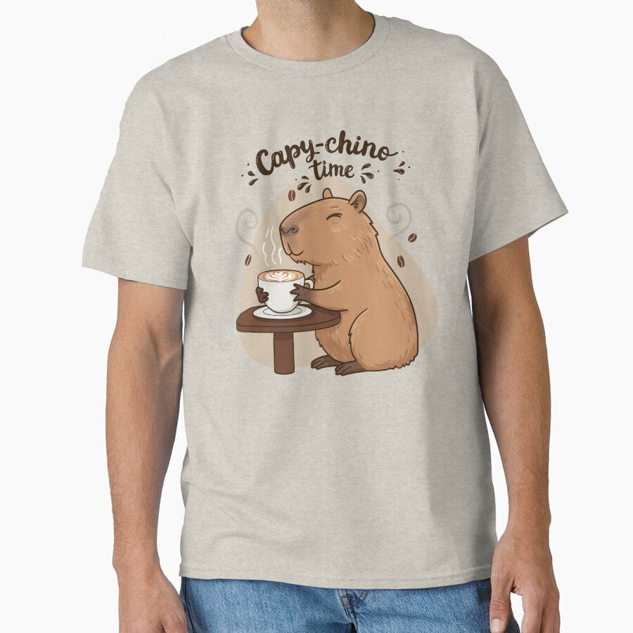 Capybara Cappuccino, Cute Coffee Art by NovaFlair-Co