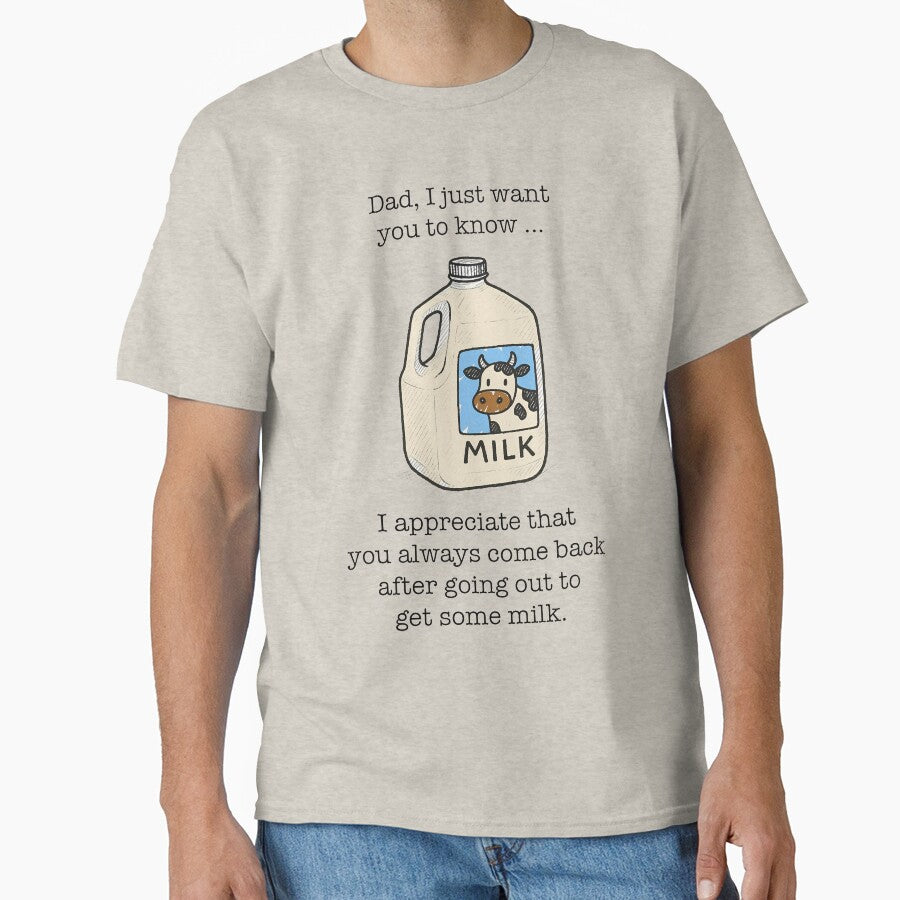 Funny Dad Milk Joke by sanasoniro