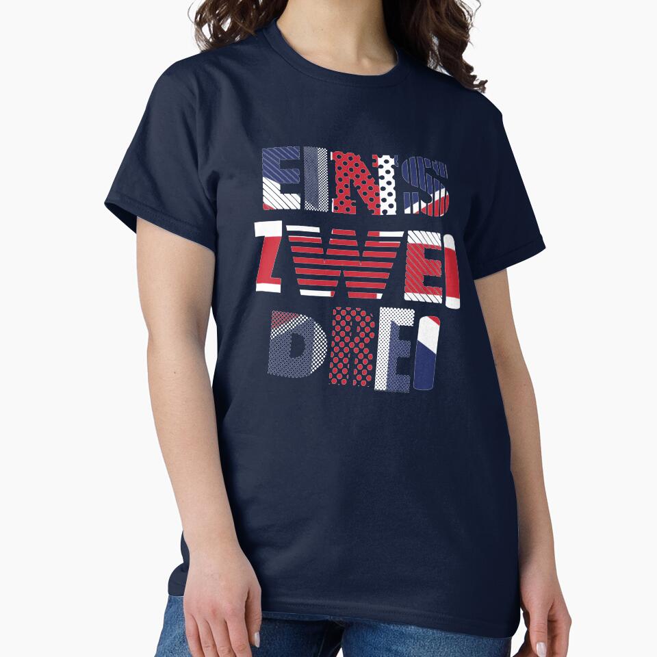 Eins Zwei Drei - Look Mum No Computer - Eurovision Song Contest 2026 United Kingdom - UK - United By Music - ESC2026 ESC26 - Flag design by Vision-Tees