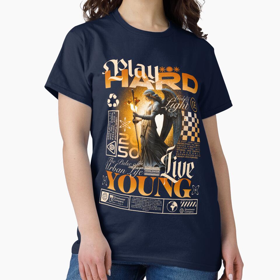 Play Hard Live Young Angel God of Light by LunaPixelStudio