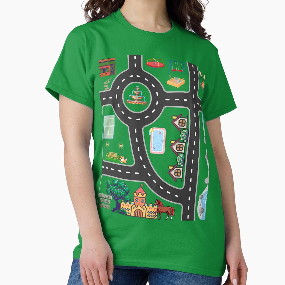 Dad's Car Map Shirt by Sssage's