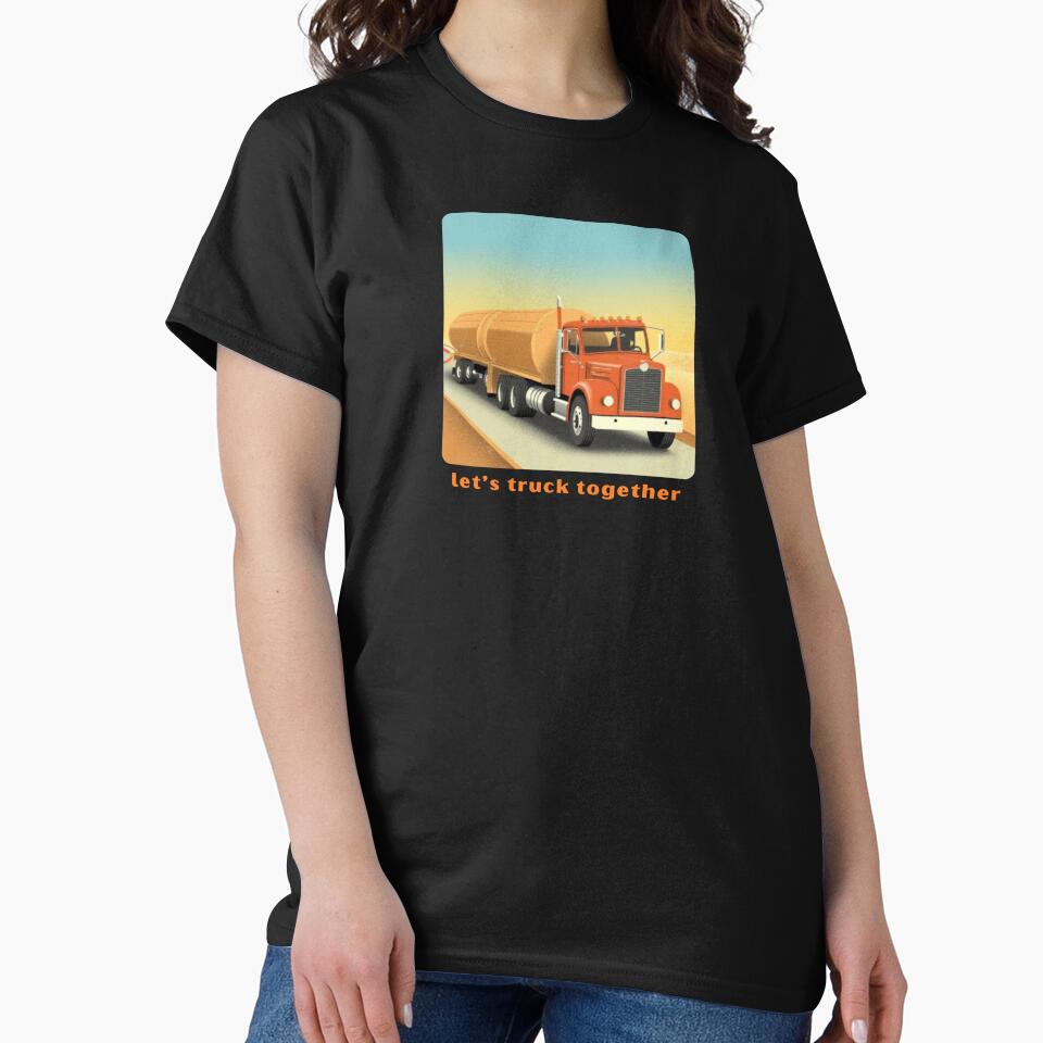 Let’s Truck Together - Cute Pun | TeeHee Puns Funny Design by TeeHee Puns