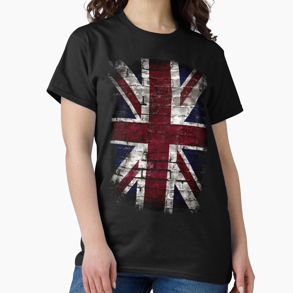 Grunge Uk Flag Great Britain Punk Style Distressed Wall by WHITEMOON12