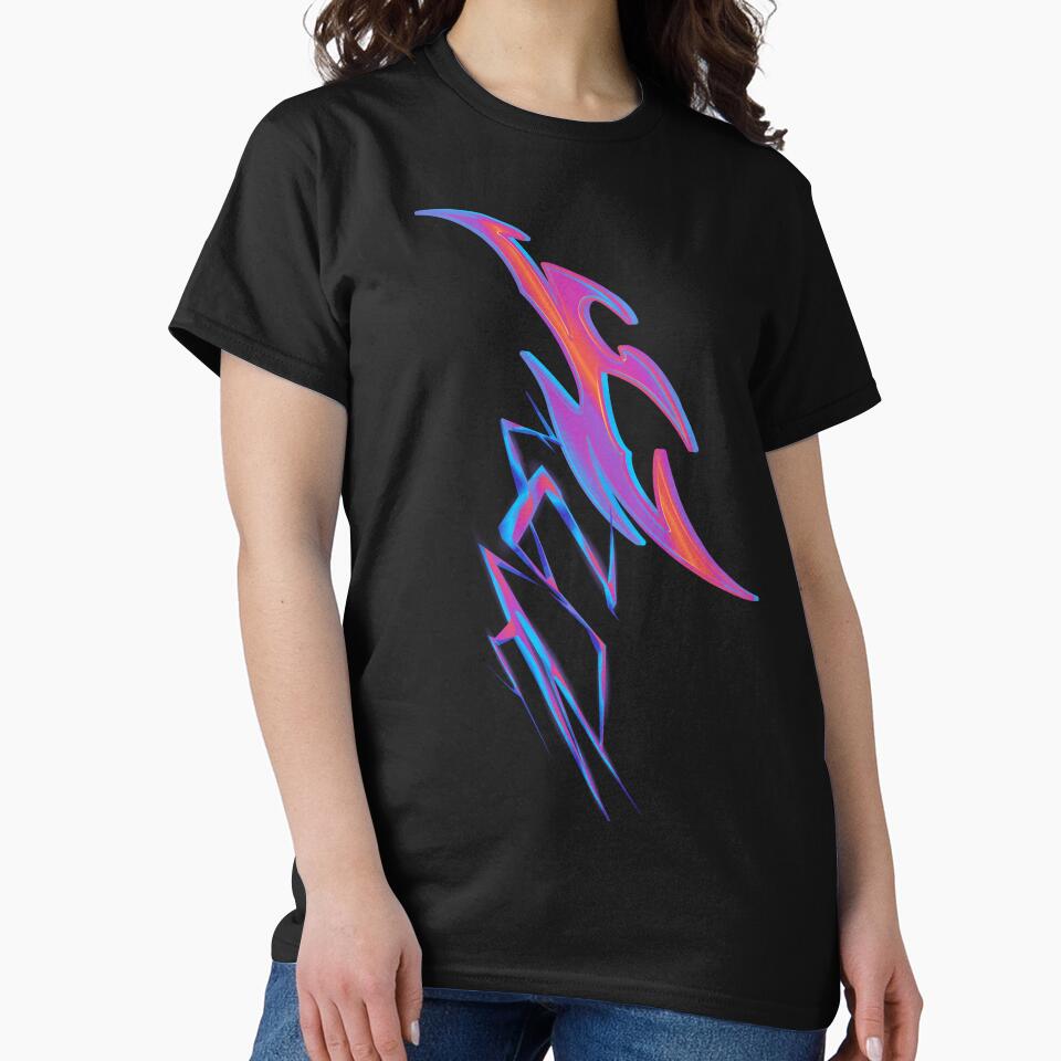 neo Tribal violet goth streetwear style design alternative by NK Design Lab