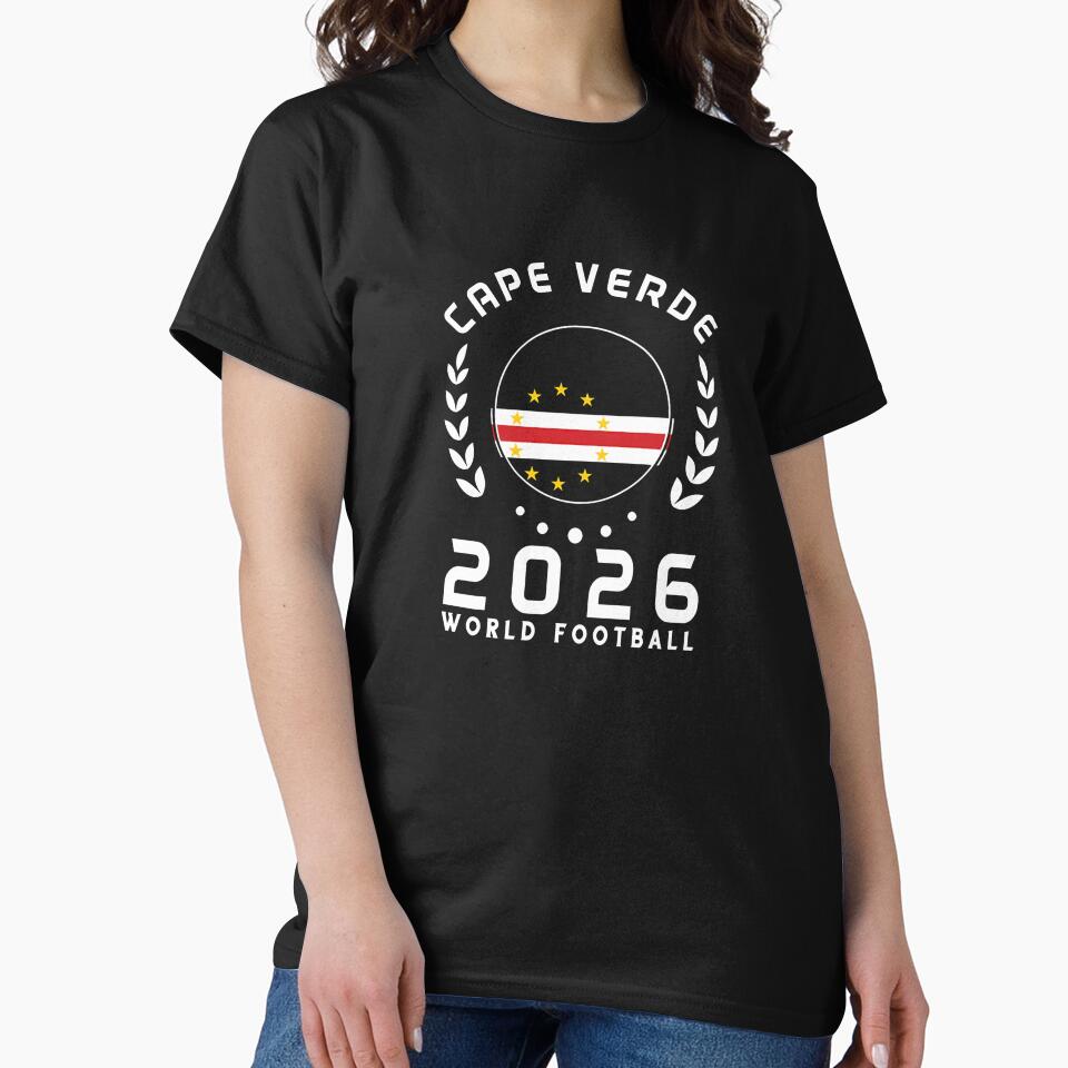 World Cup 2026 Cape Verde Football Fan Cape Verdean Supporter Gift T-Shirt_85310196 by rattiya2009