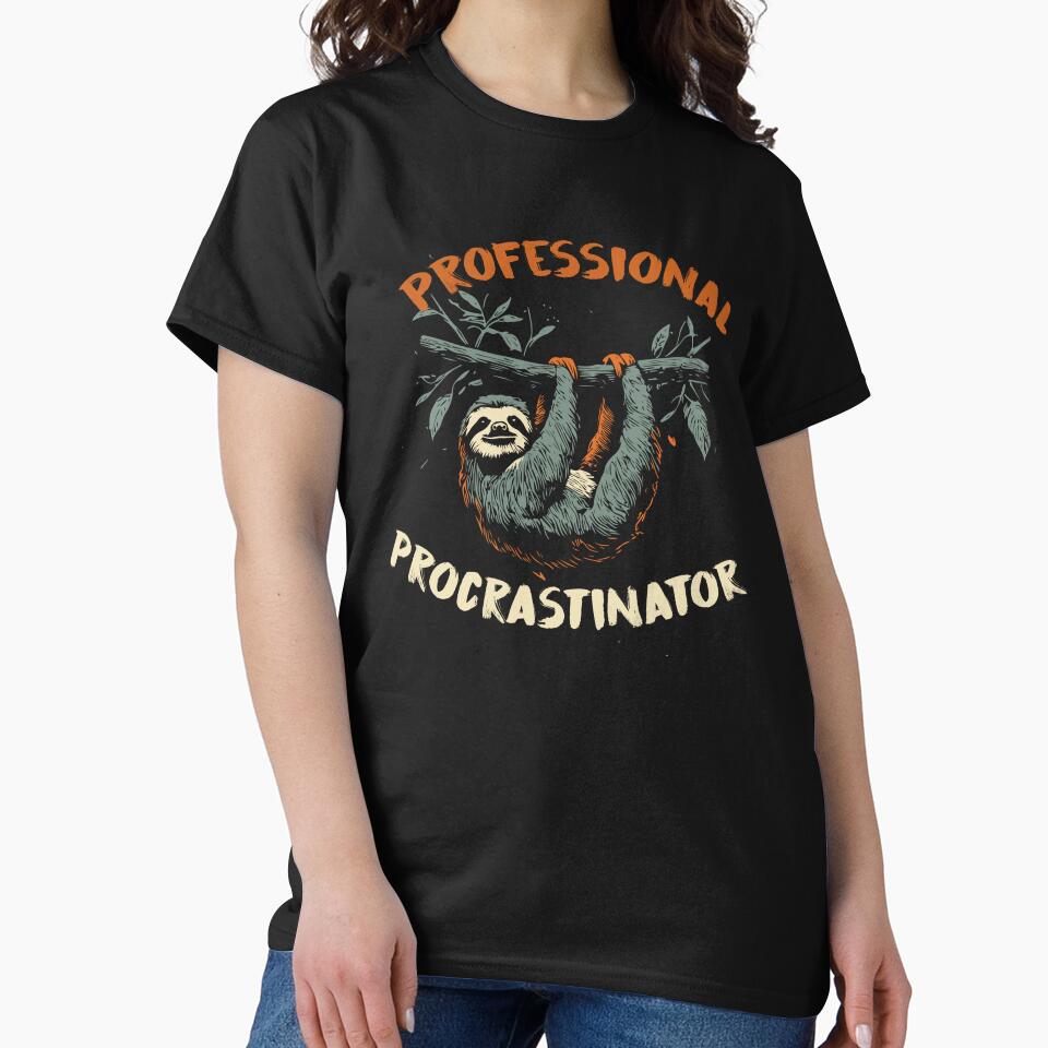 Sloth Professional Procrastinator Funny by Slavic1991