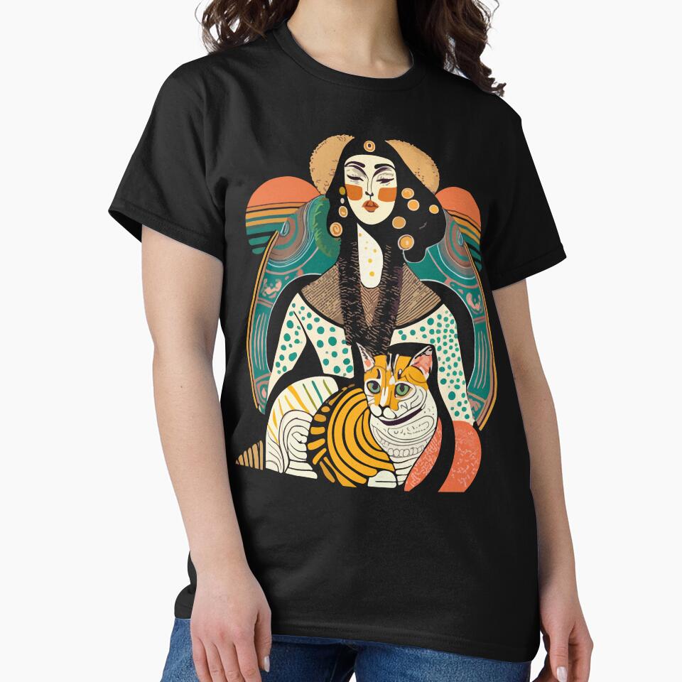 Woman in the style of Gustav Klimt by CatCoconut-Art