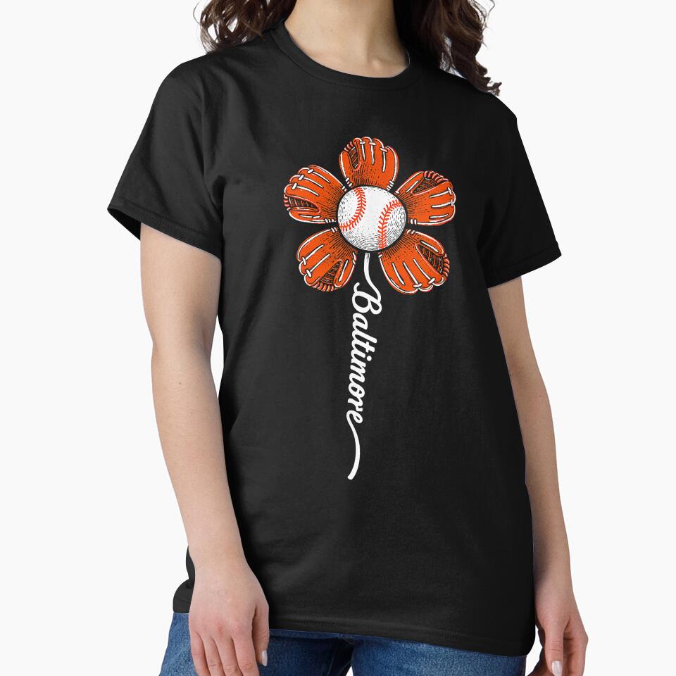 Baltimore Flower For Men Women Boys Girls Kids T Shirt by gerald01020