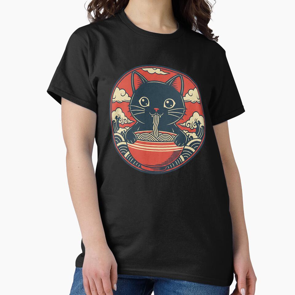 Ramen Cat – Vintage Japanese by yaginoie
