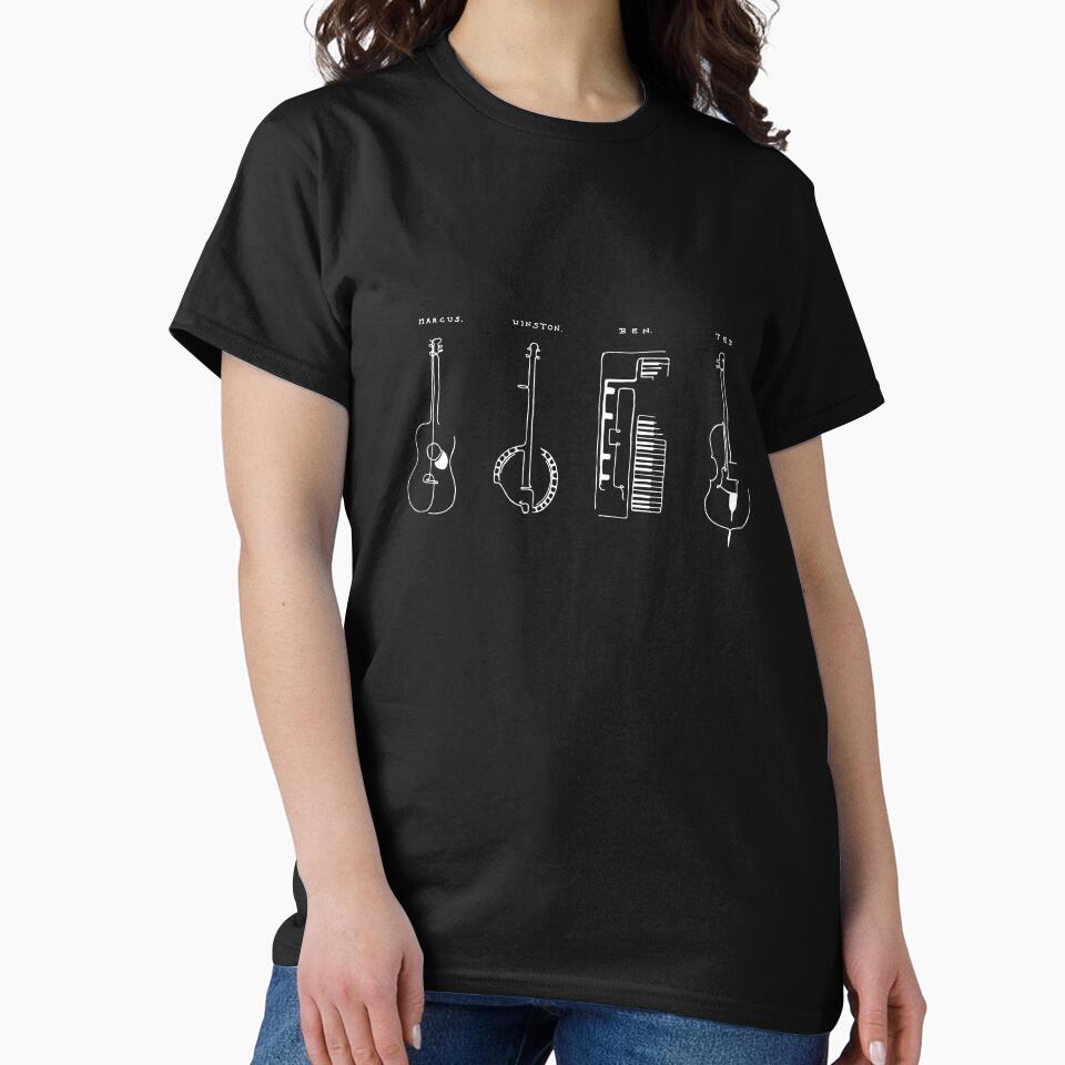 Mumford and Sons instruments white by mumford-lover