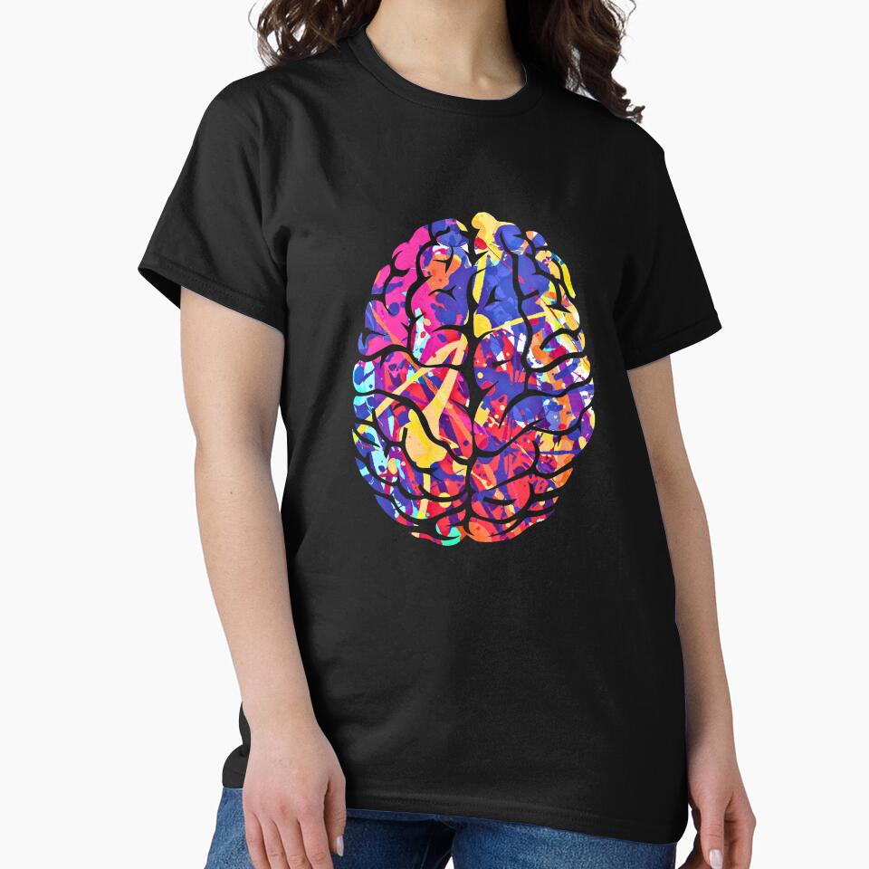 Abstract Colorful Brain Art by Peksli