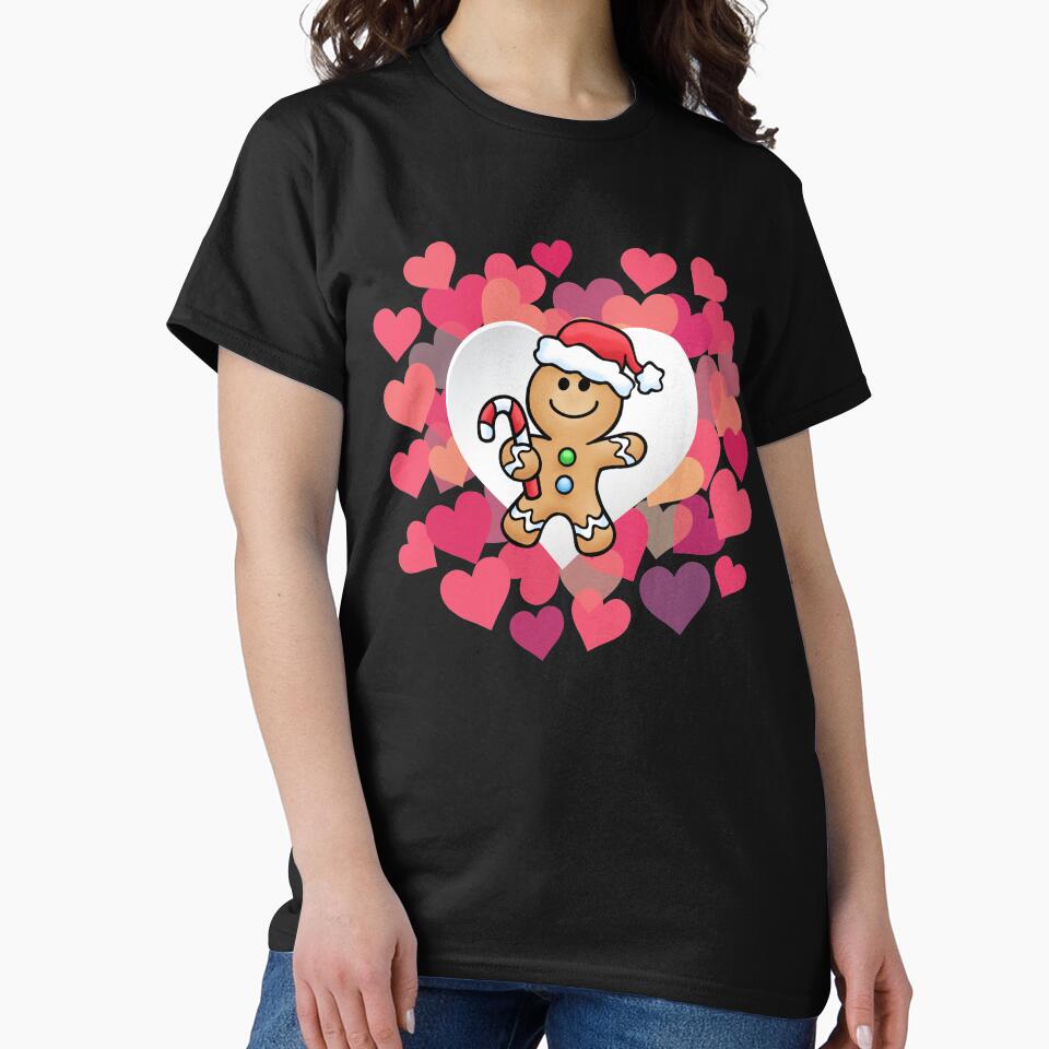 Funny Gingerbread Christmas Xmas Love Gift Novelty T-Shirt by Bendthetrend