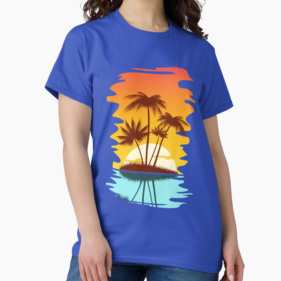 Tropical Retro Aesthetic Summer Sunset by CapturedByeJ