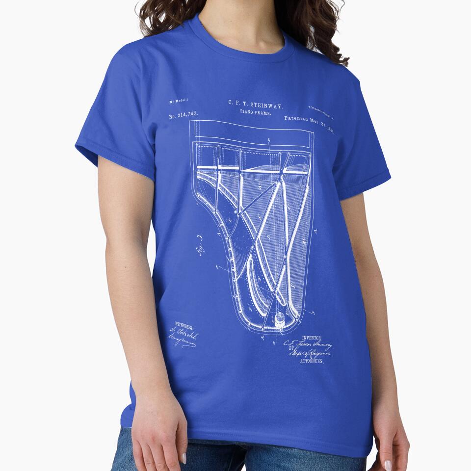 Steinway Piano Patent - Piano Player Art - Blueprint by patentpress