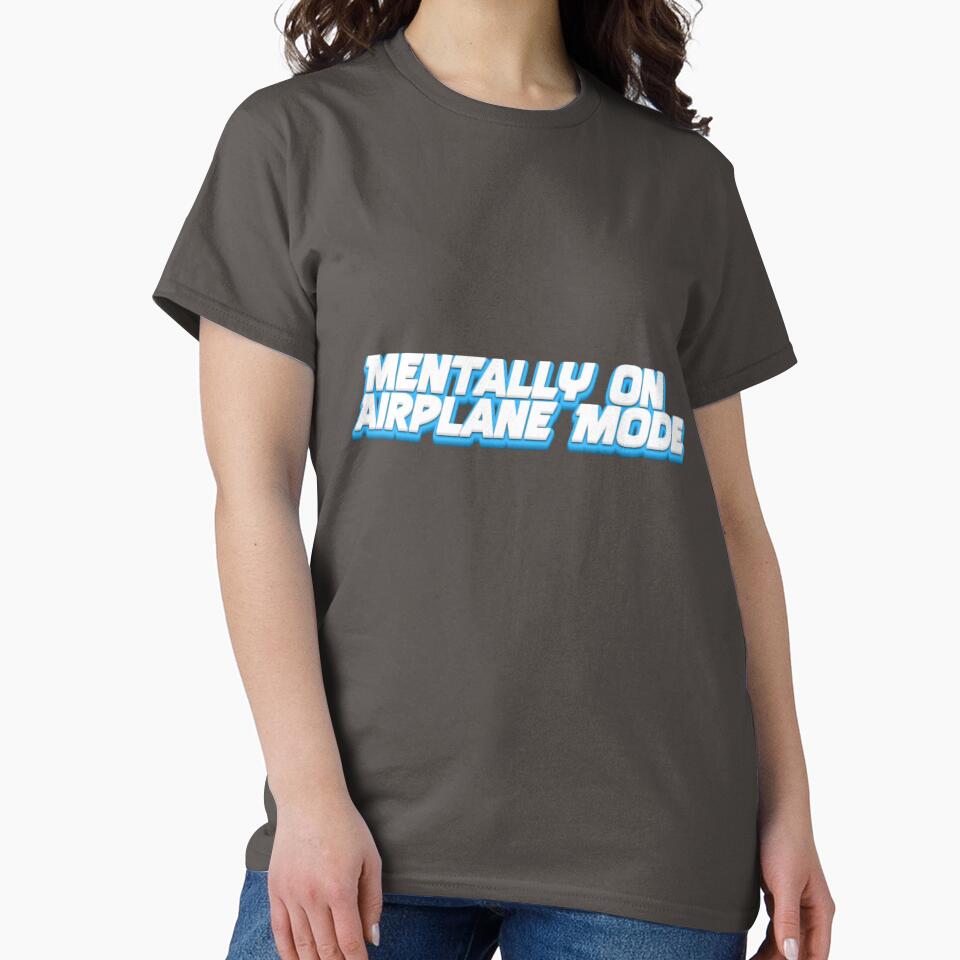 Mentally On Airplane Mode – Introvert Humor Graphic by Cosmic Zodiac Studio