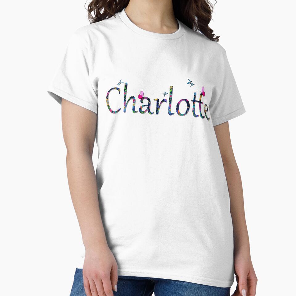 Charlotte Name Custom Baby Kids Children Girl Art by Sharon Cummings Art