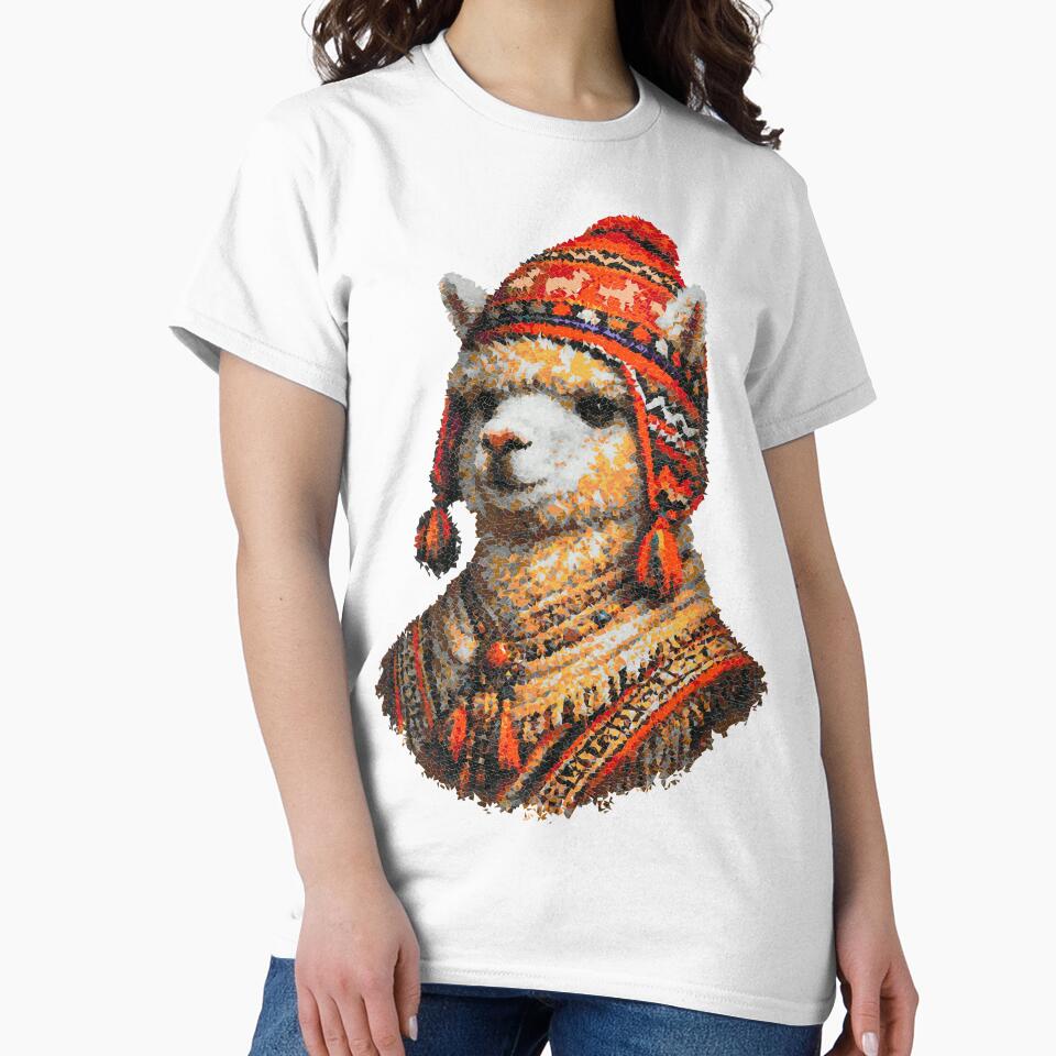 Alpaca in Chullo Pixels by florback