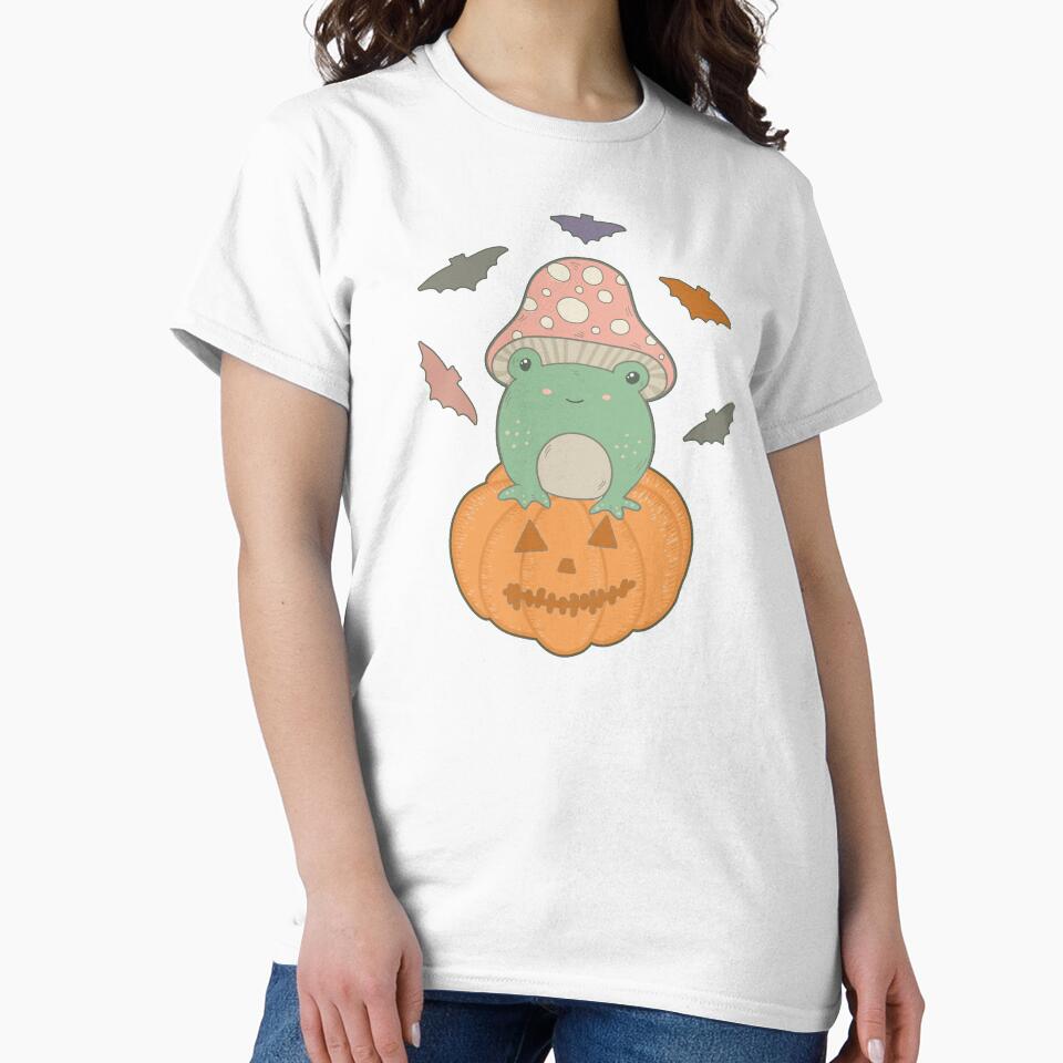 Cute Halloween Cottagecore Frog by GrimButterfly