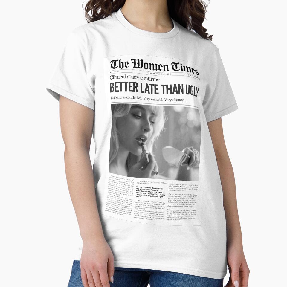 Satire Newspaper Better Late Than Ugly Women Times by GlowinUp Shop