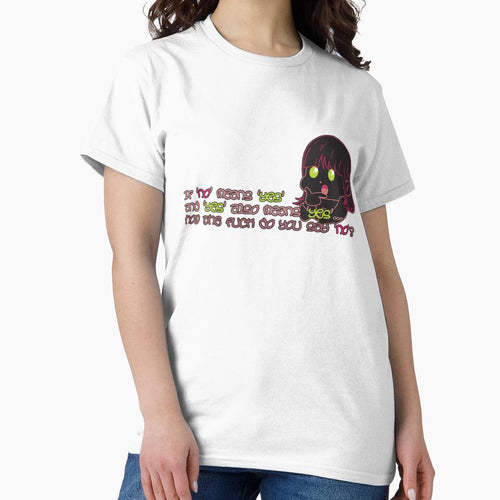 "If No Means Yes" – Sarcastic Quote About Consent with Chibi Graffiti Style by SimonaArtDesign