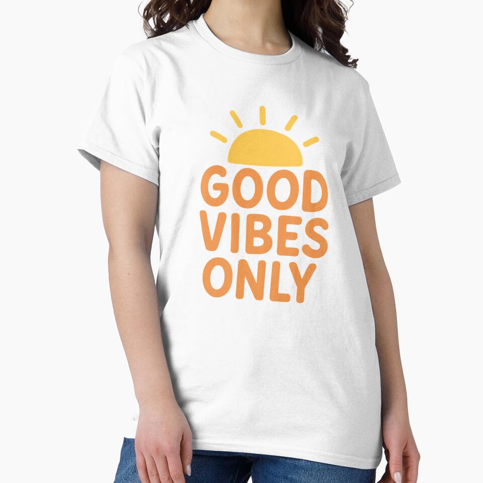 Good Vibes Only – Positive Vibes Aesthetic Typography for a Happy Life by Joyloom