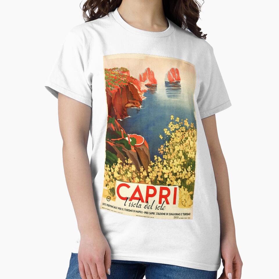CAPRI ITALY Island Of The Sun Vintage Art Deco Travel by retroposters
