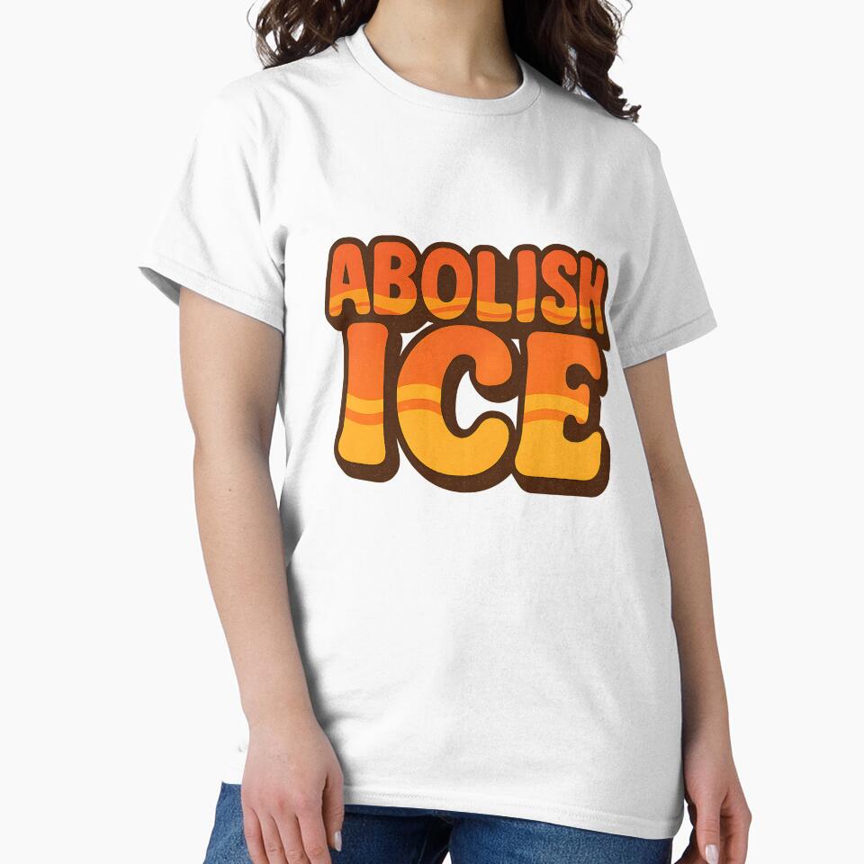 Abolish ICE Retro Bold Typography by MysticArtisan