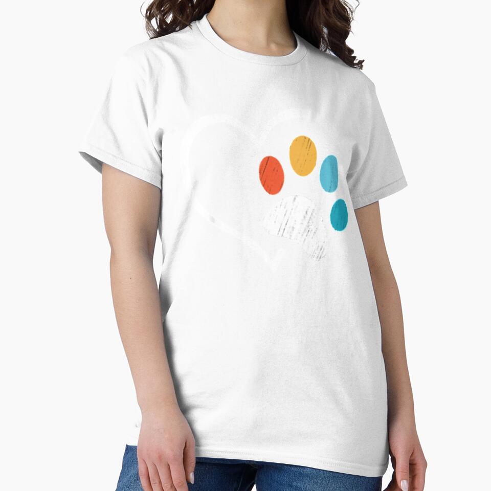Veterinarian Vet Tech Retro Sunset Paw Print Dog Cat Lover by luxury store