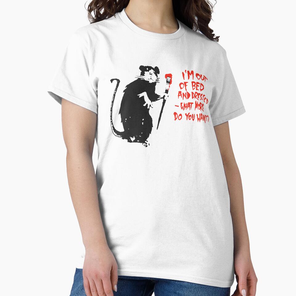 Out Of Bed Rat - Banksy by Teecha