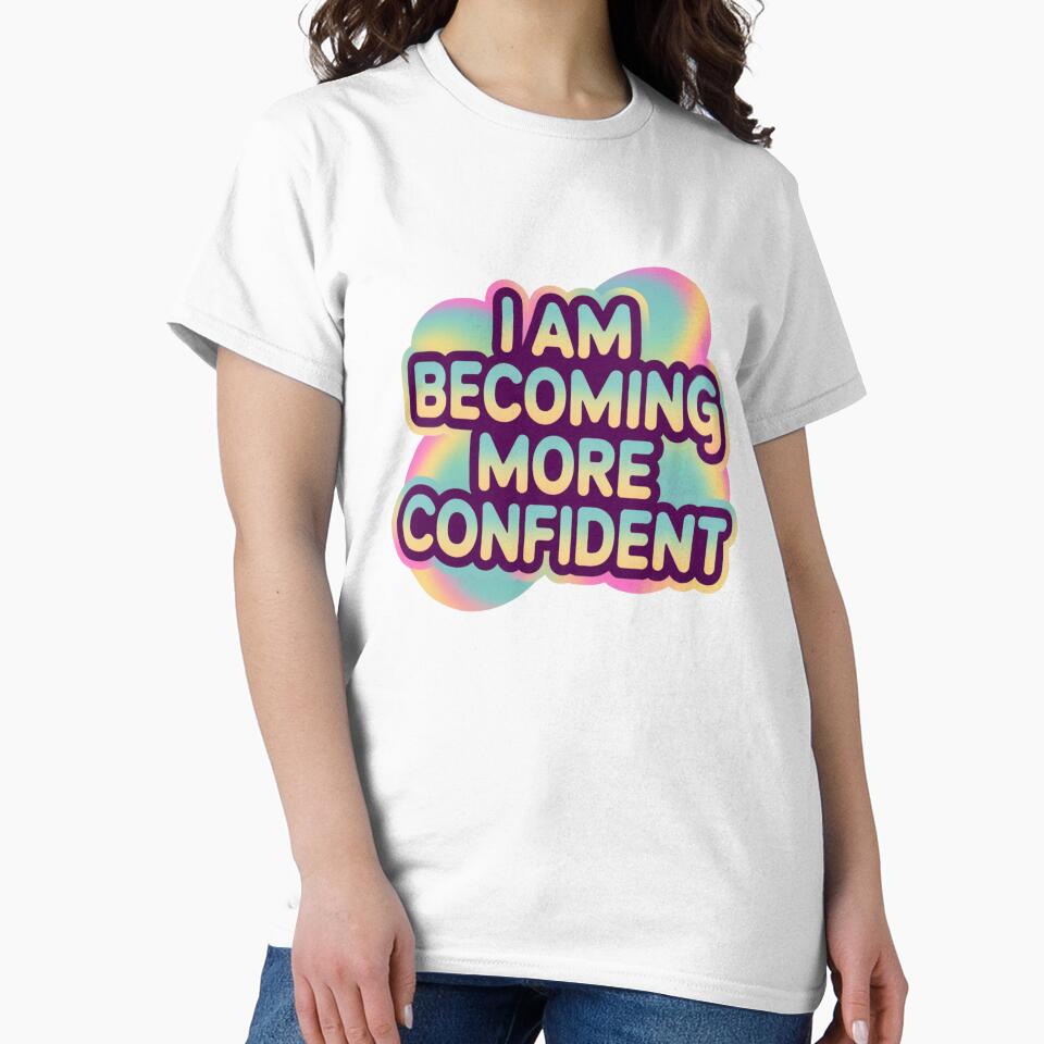 I Am Becoming More Confident – Vibrant Confidence Sticker by AngloAffirms
