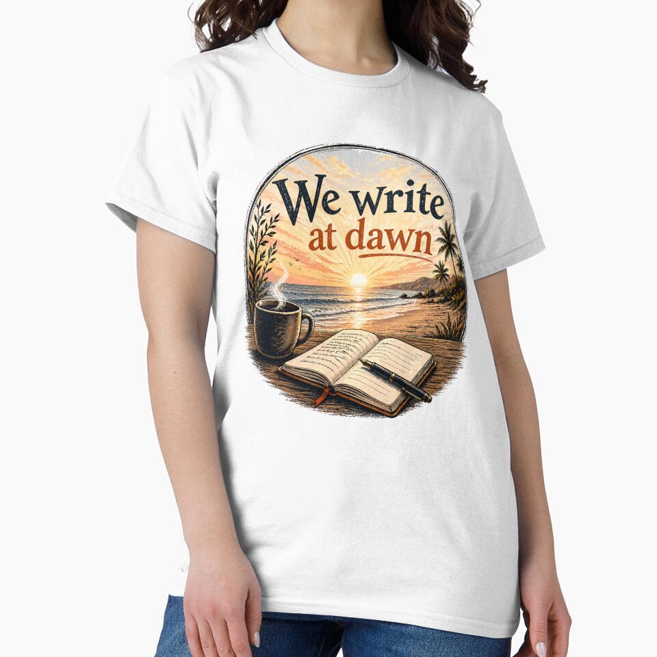 We Write at Dawn - Beach by WaywardWillowCo