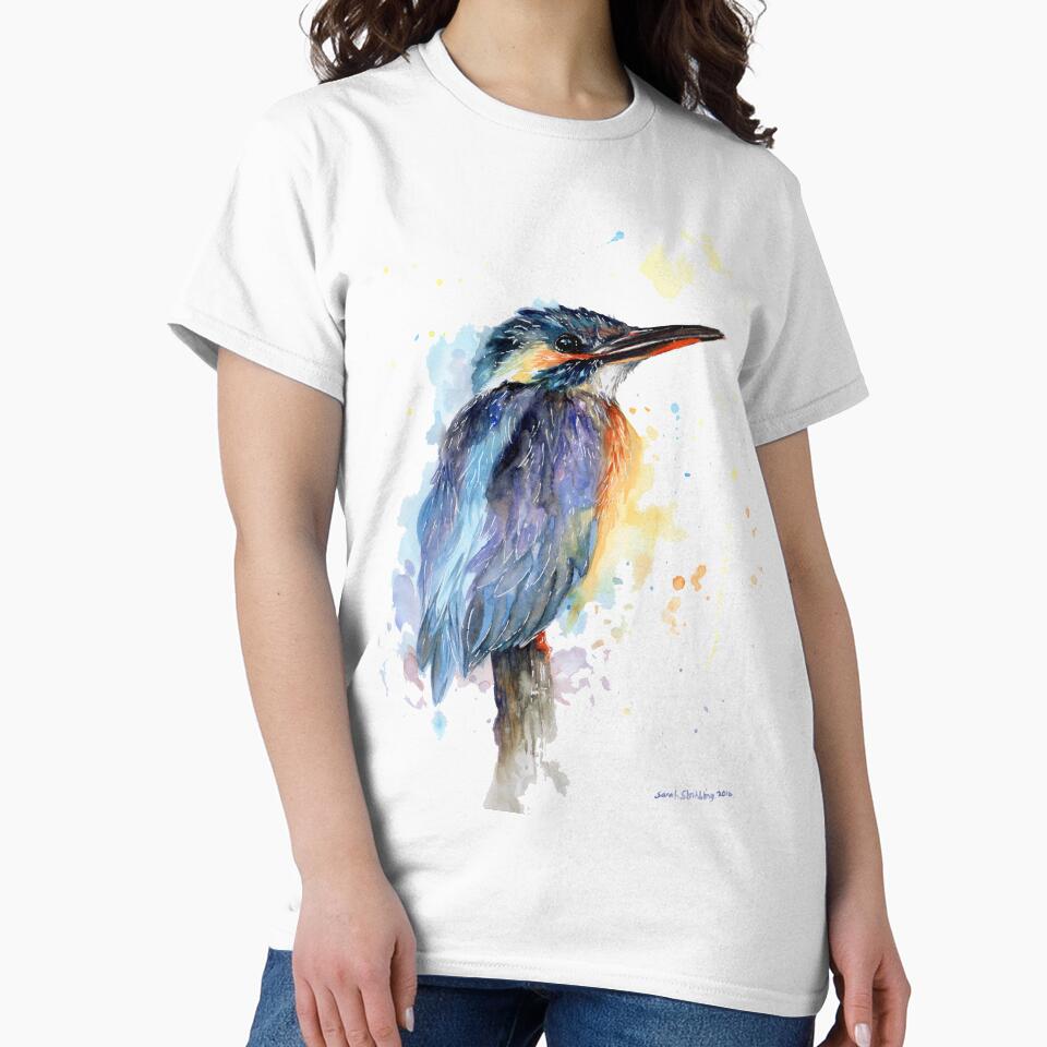 Watercolour Kingfisher by sarahstribb