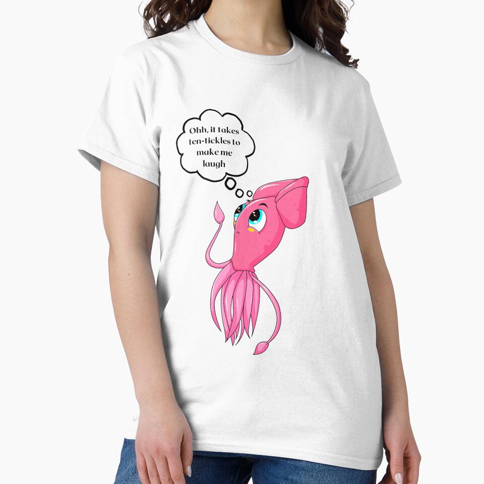 funny cute squid by Awab-Store