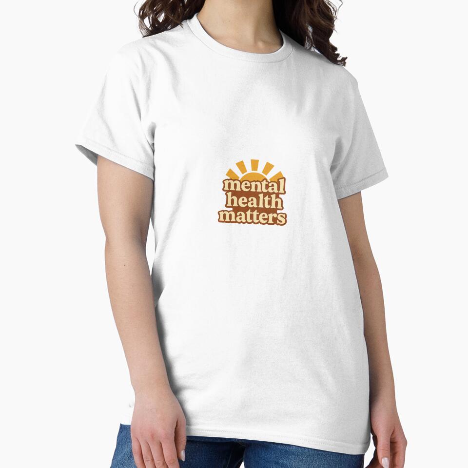 Mental Health Matters – Retro Sun Design by StudioNovaArt
