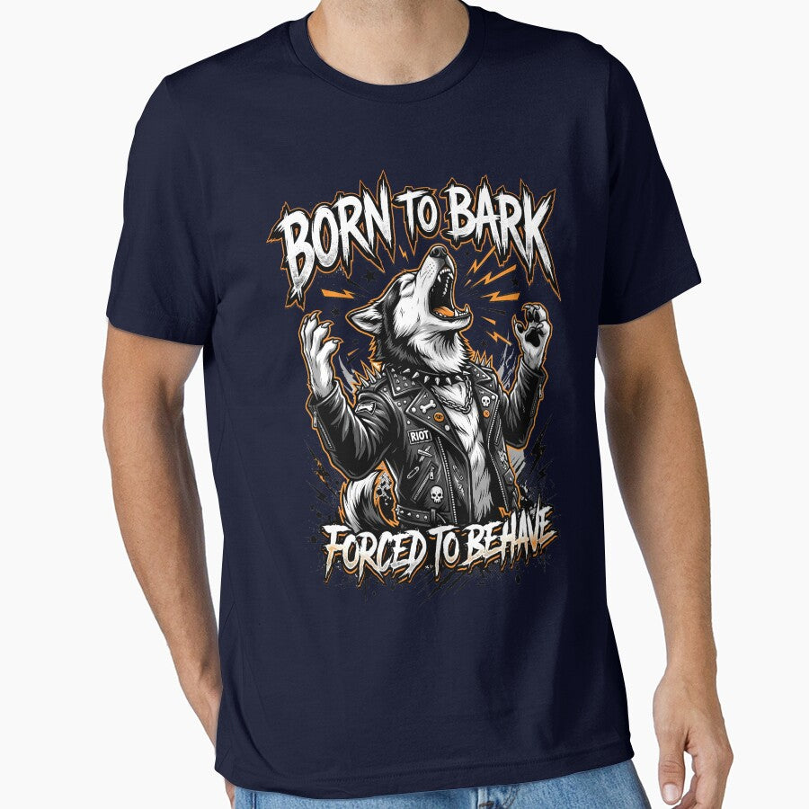 Born To Bark Forced To Behave Husky Design by Tong4130