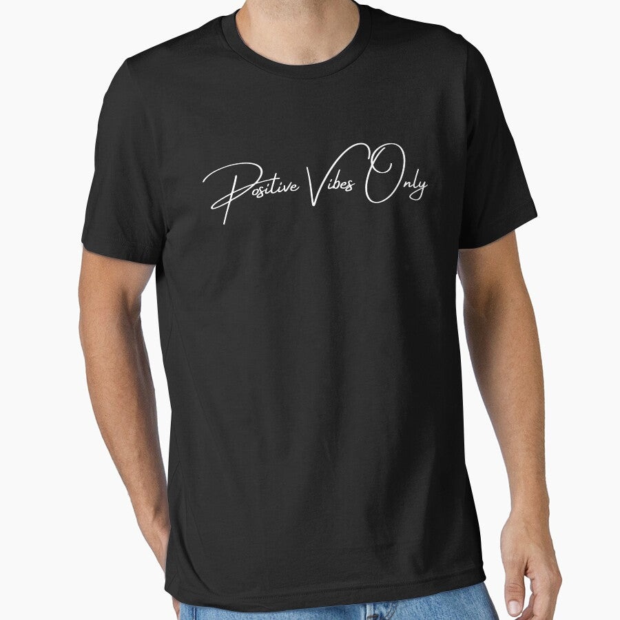 Vintage Positive Vibes only Cursive Typography by X-Trends