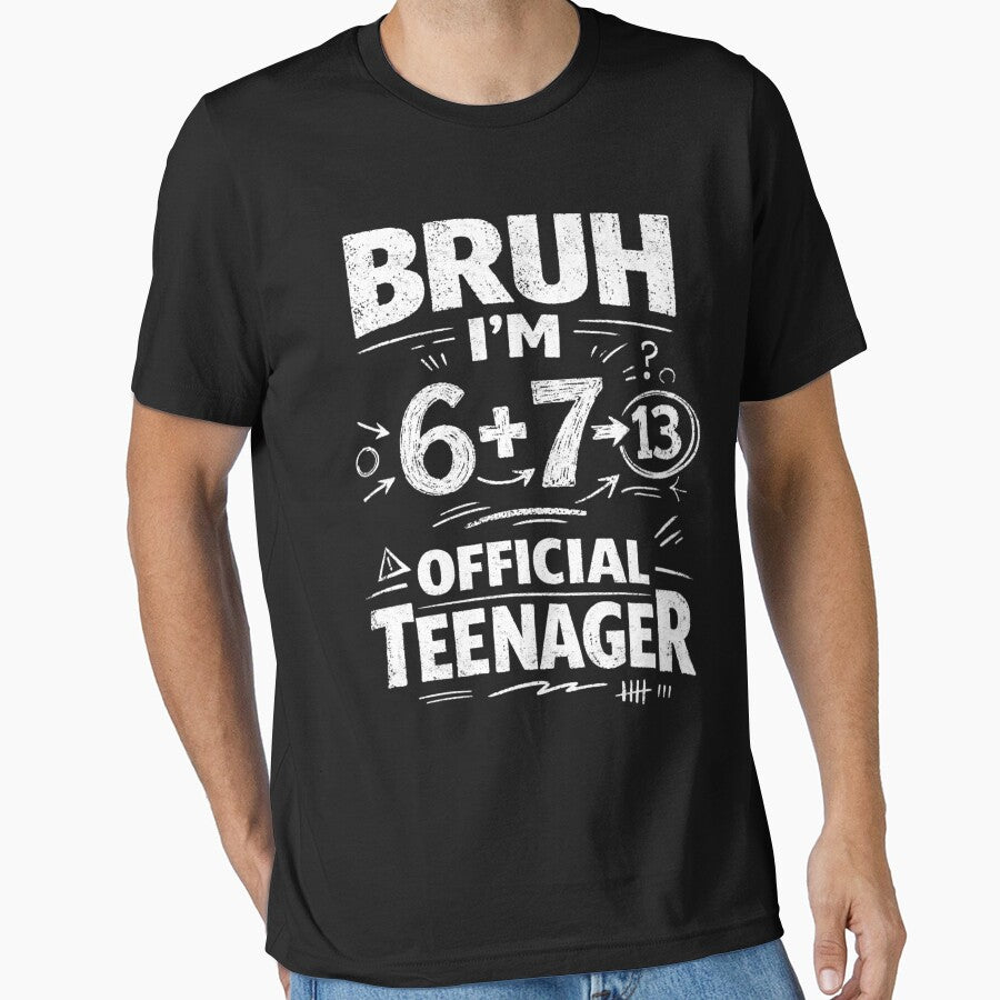 13th Birthday Shirt Funny Meme 6 7 Birthday 13 for Teen Boys by FreshVibe Prints