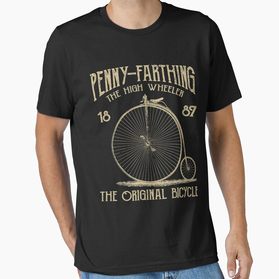 Penny Farthing Retro Vintage Distressed Design by JakeRhodes