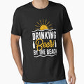 Drinking Beer By The Beach - Good Beer Drinker - Lover Drinker - Beer Lover - Beer Fanatic - Beer is Life by mellinnshirts